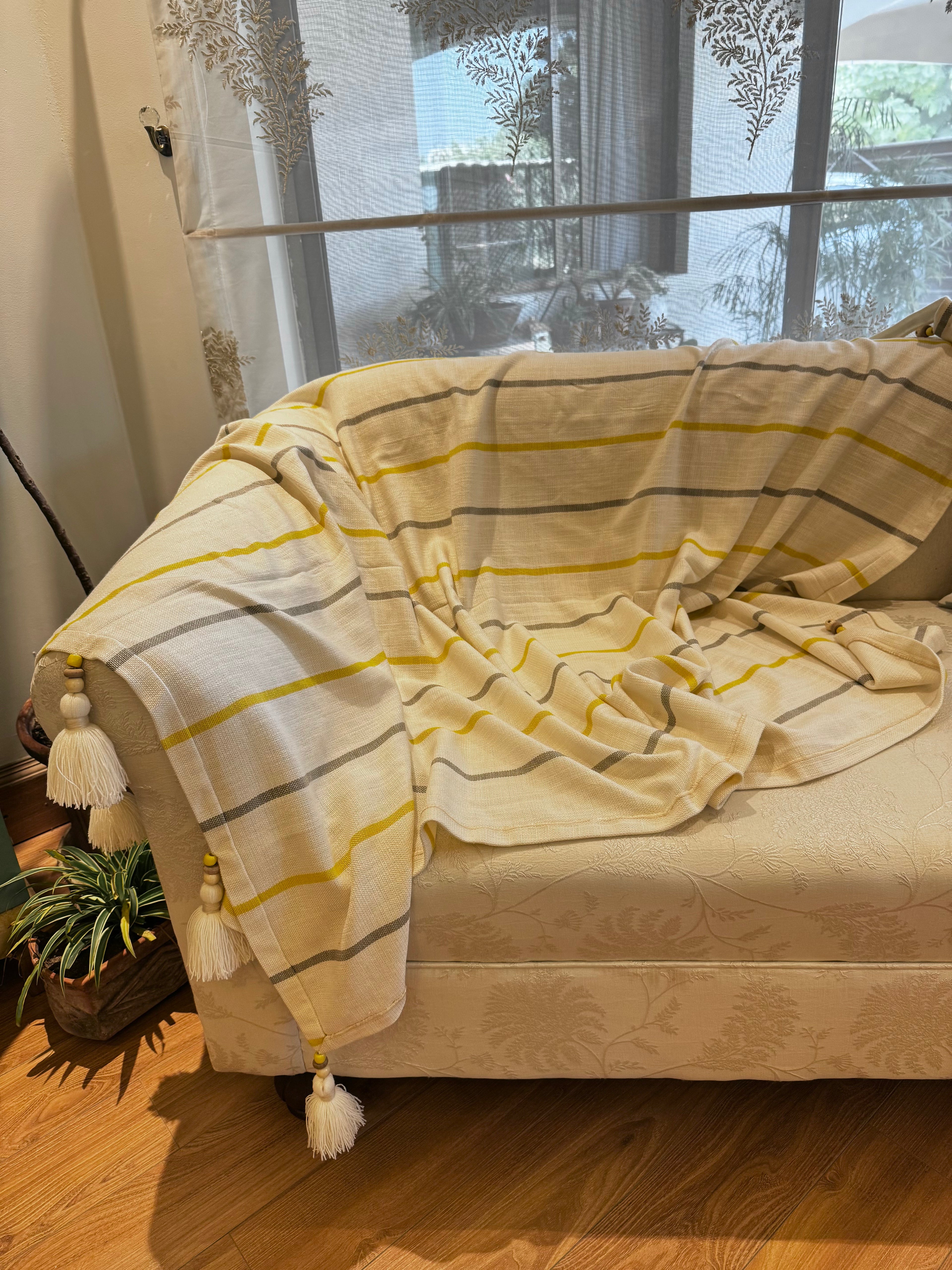 Organic Sofa Throw 2